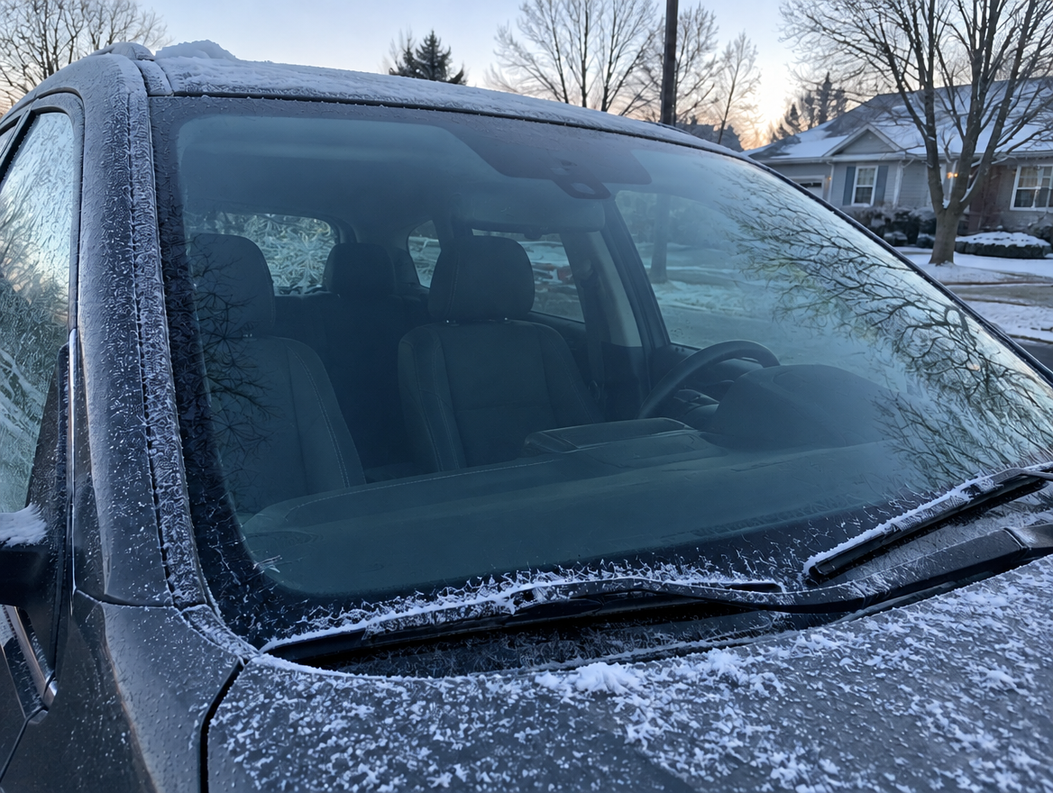 Clear windshield after